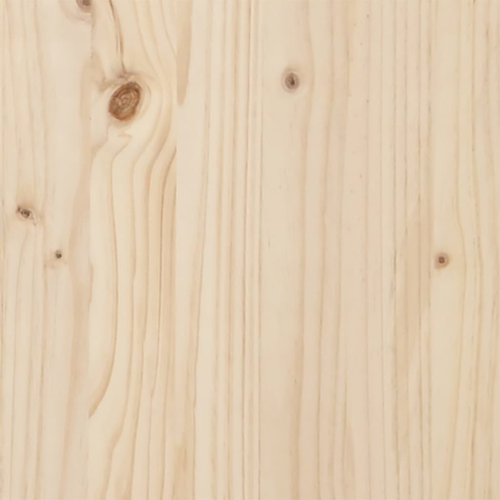 vidaXL Sofá esquinero de jardín con cojines madera de pino 73x73x78 cm