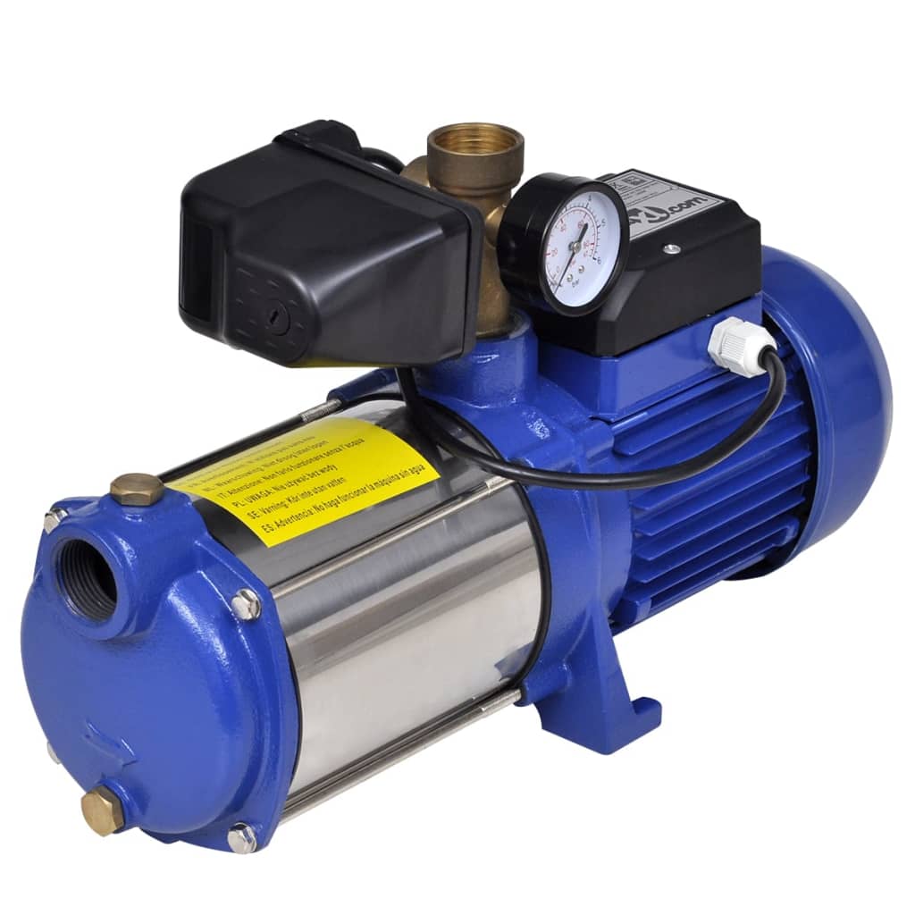 vidaXL Bomba de agua inyectores con calibre 1300 W 5100 L/h azul