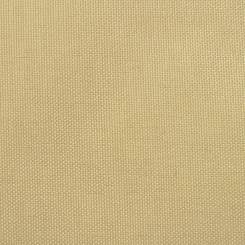 vidaXL Toldo de vela rectangular tela Oxford beige 4x6m