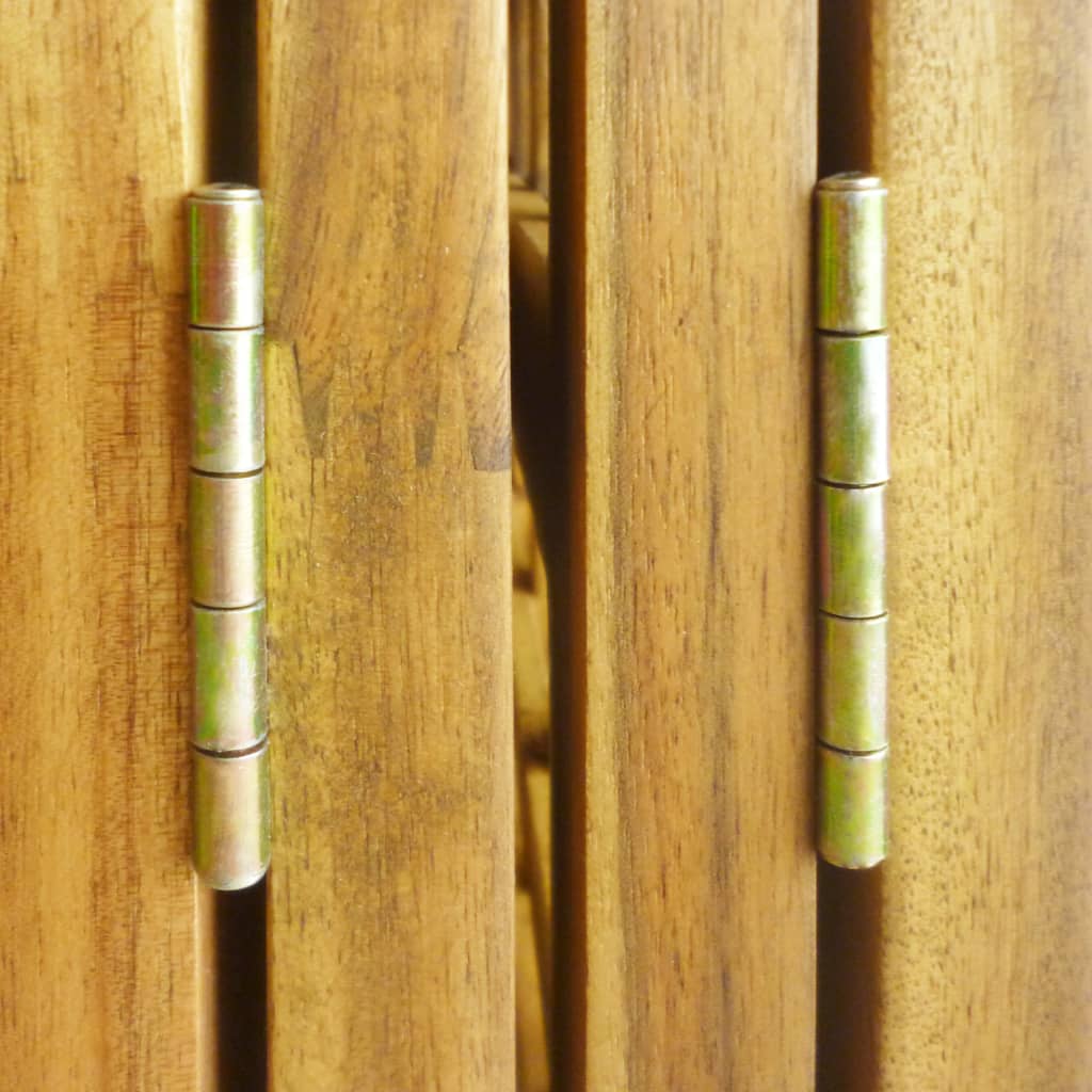 vidaXL Biombo/Enrejado de 4 paneles madera maciza de acacia 160x170cm