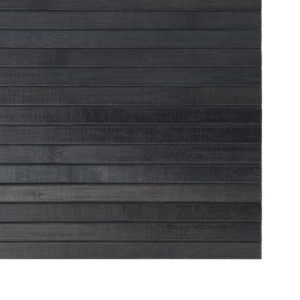 vidaXL Alfombra rectangular bambú gris 60x200 cm