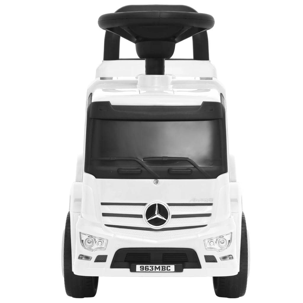 vidaXL Coche para niños Mercedes Benz Truck blanco