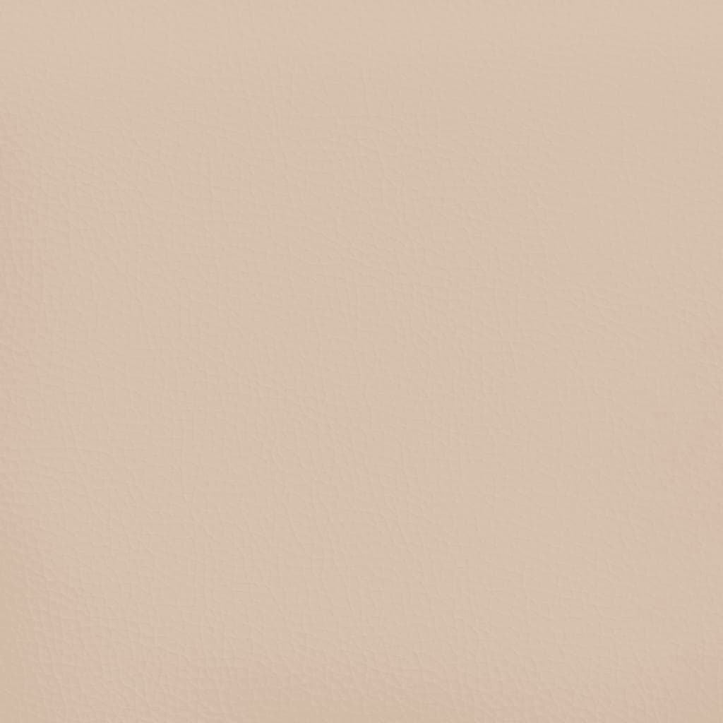 vidaXL Cabecero de cuero sintético color capuchino 103x16x78/88 cm
