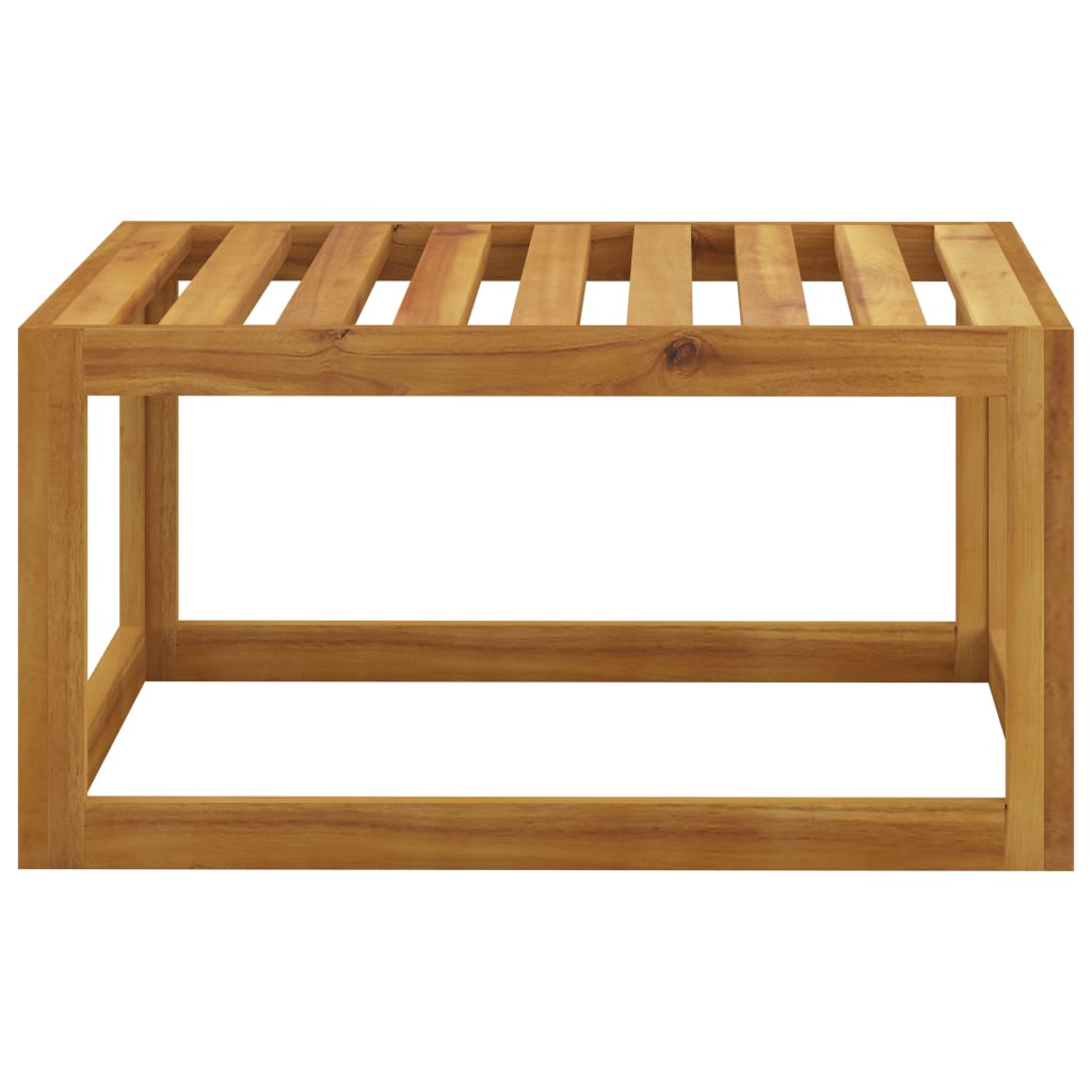 vidaXL Juego muebles de jardín y cojines 5 piezas madera maciza acacia
