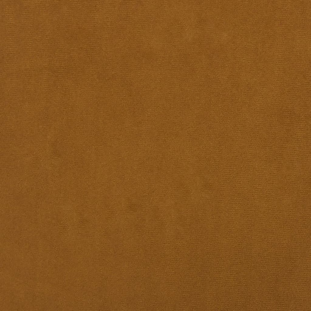 vidaXL Silla de relajación con reposapiés terciopelo y PVC marrón