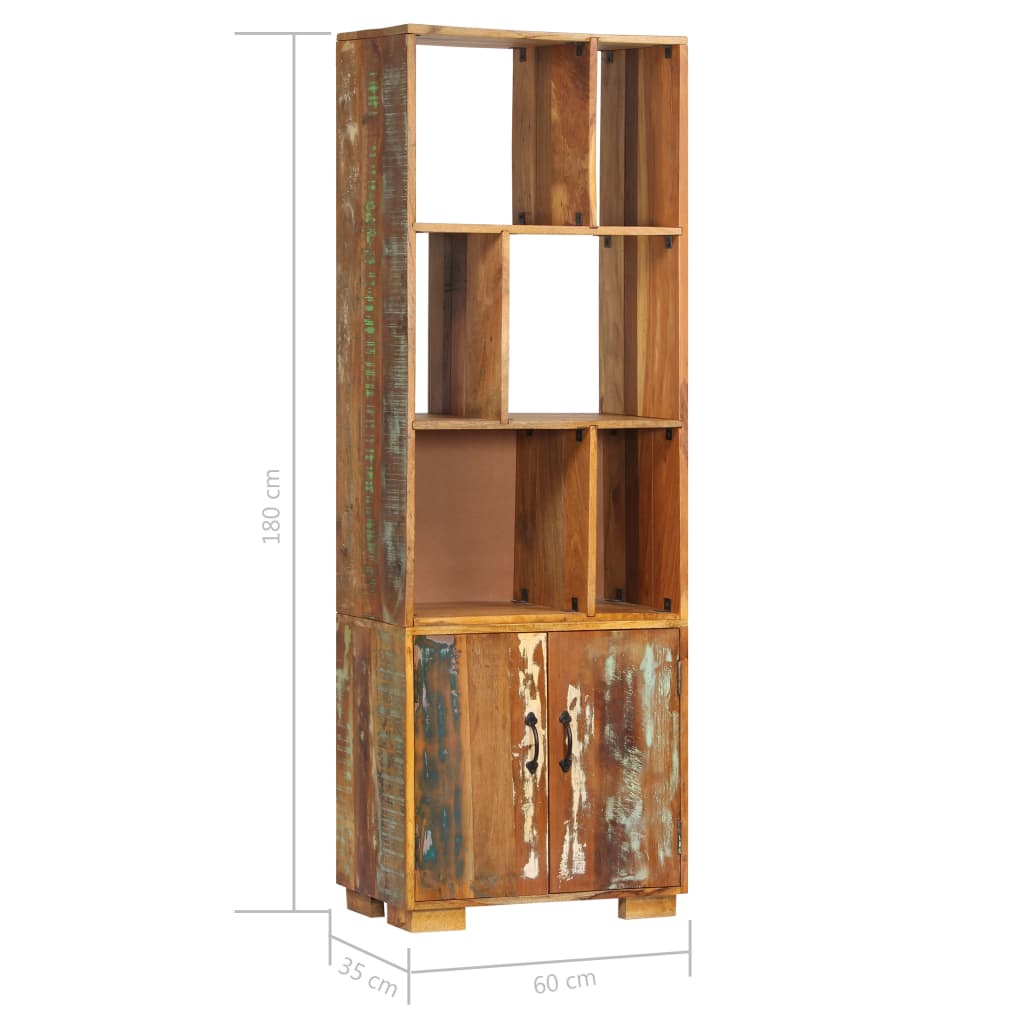 vidaXL Estantería madera maciza reciclada 60x35x180 cm
