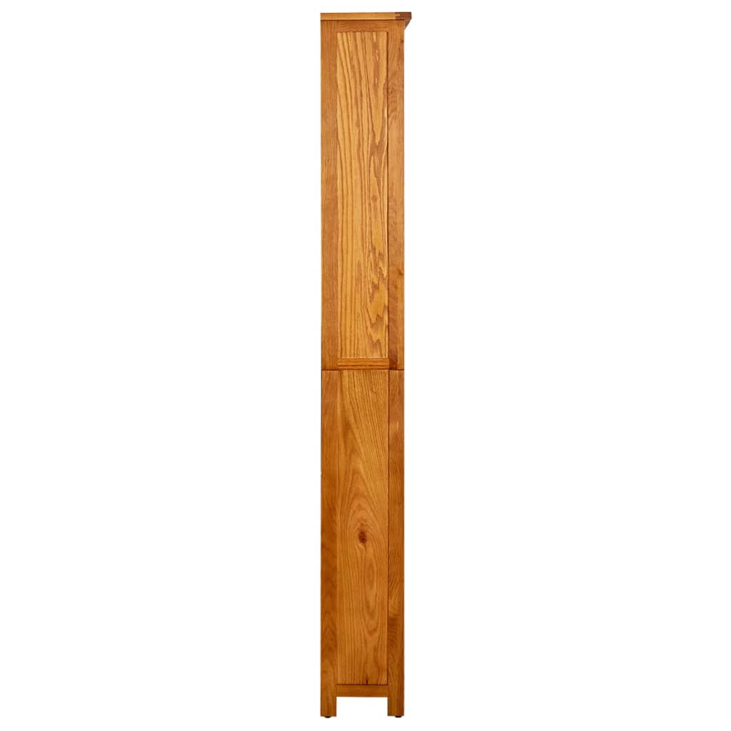 vidaX Estantería de 6 niveles de madera maciza de roble 80x22,5x180 cm