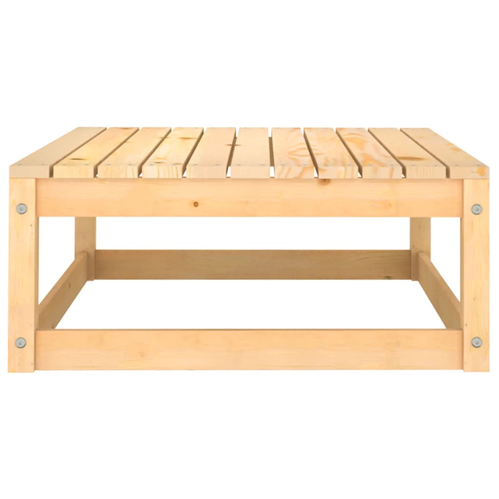 vidaXL Juego de muebles de jardín 9 piezas madera maciza de pino