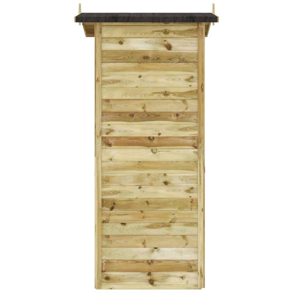 vidaXL Caseta de almacenaje de jardín madera de pino 100x100x210 cm