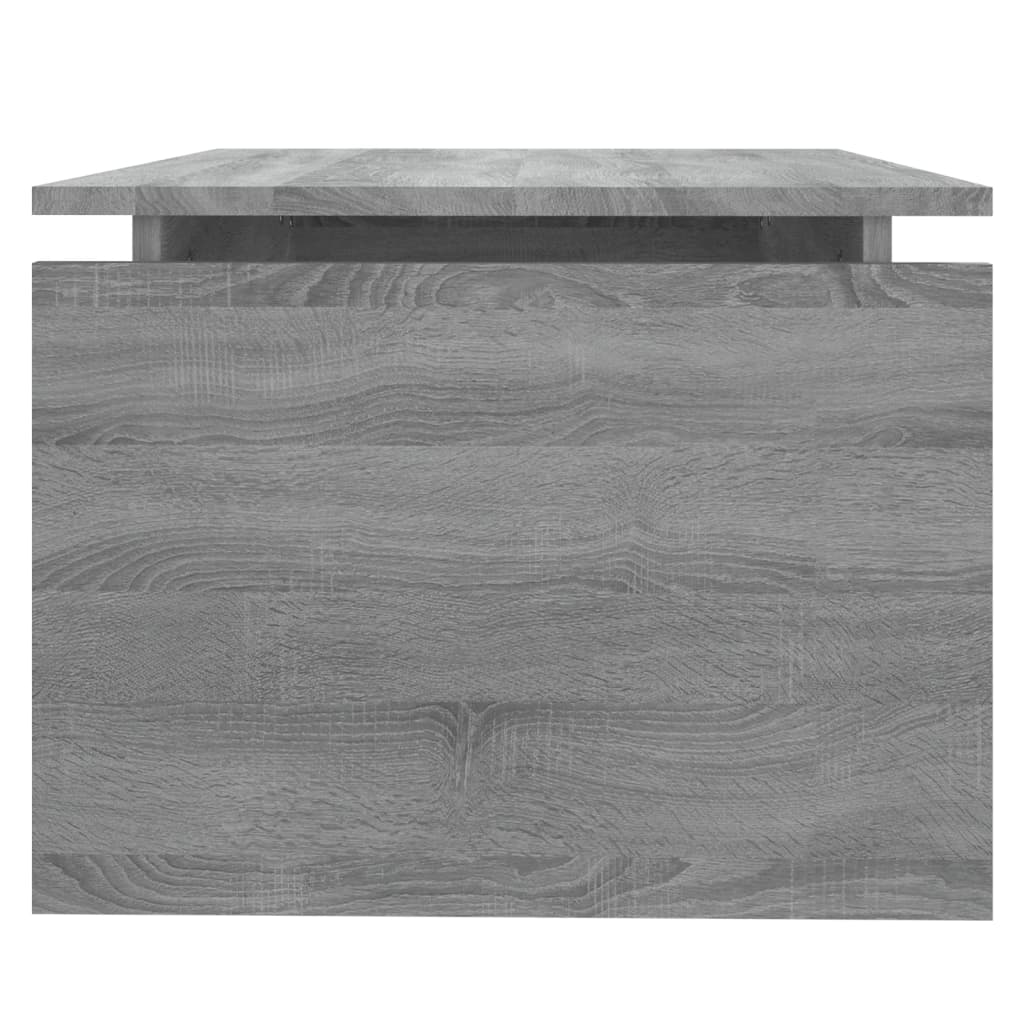 vidaXL Mesa de centro madera contrachapada gris Sonoma 68x50x38 cm