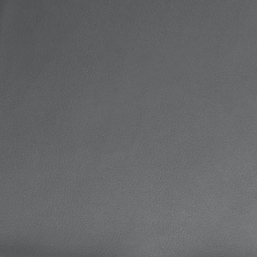 vidaXL Banco de cuero sintético gris 100x75x76 cm