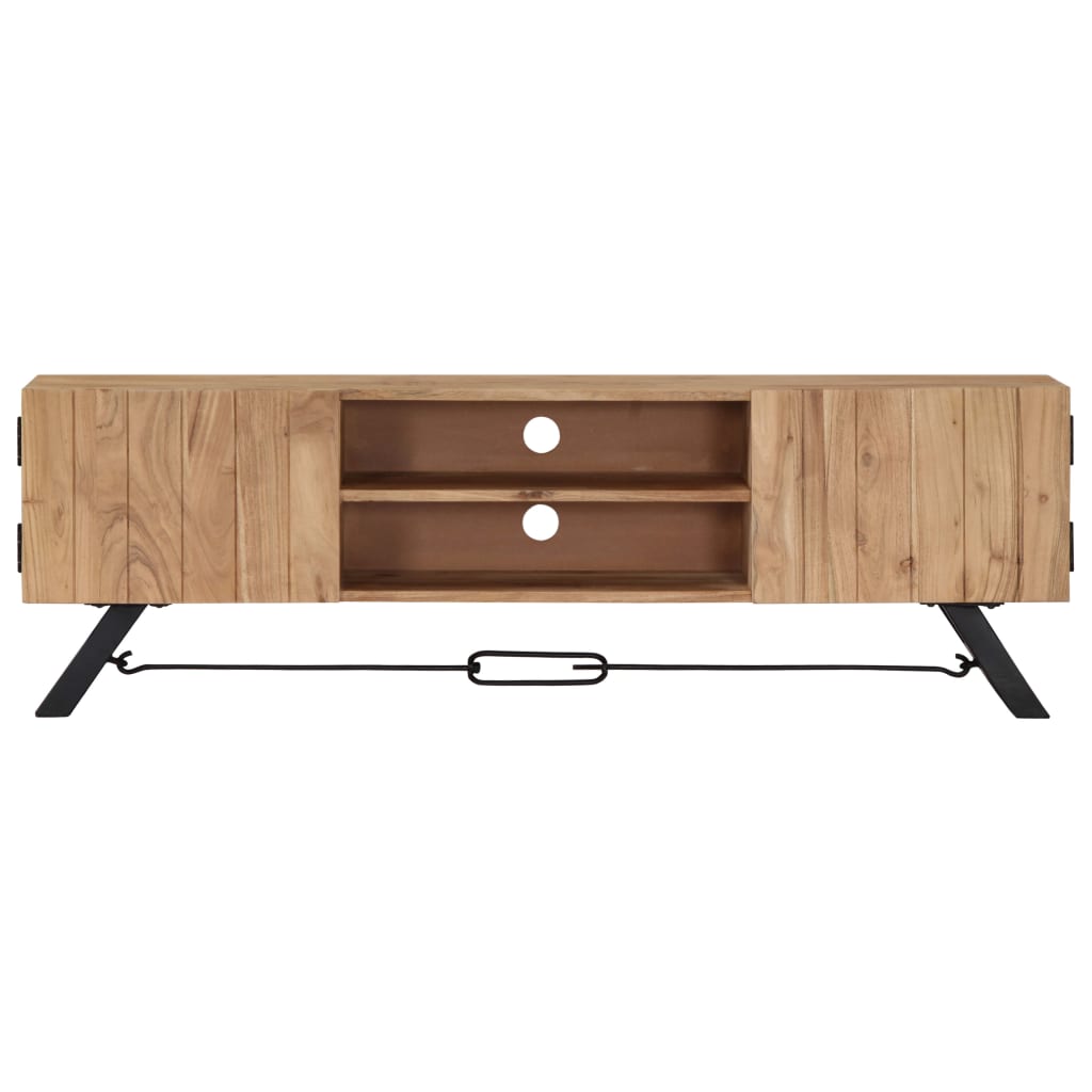 vidaXL Mueble para TV madera maciza de acacia 140x30x45 cm