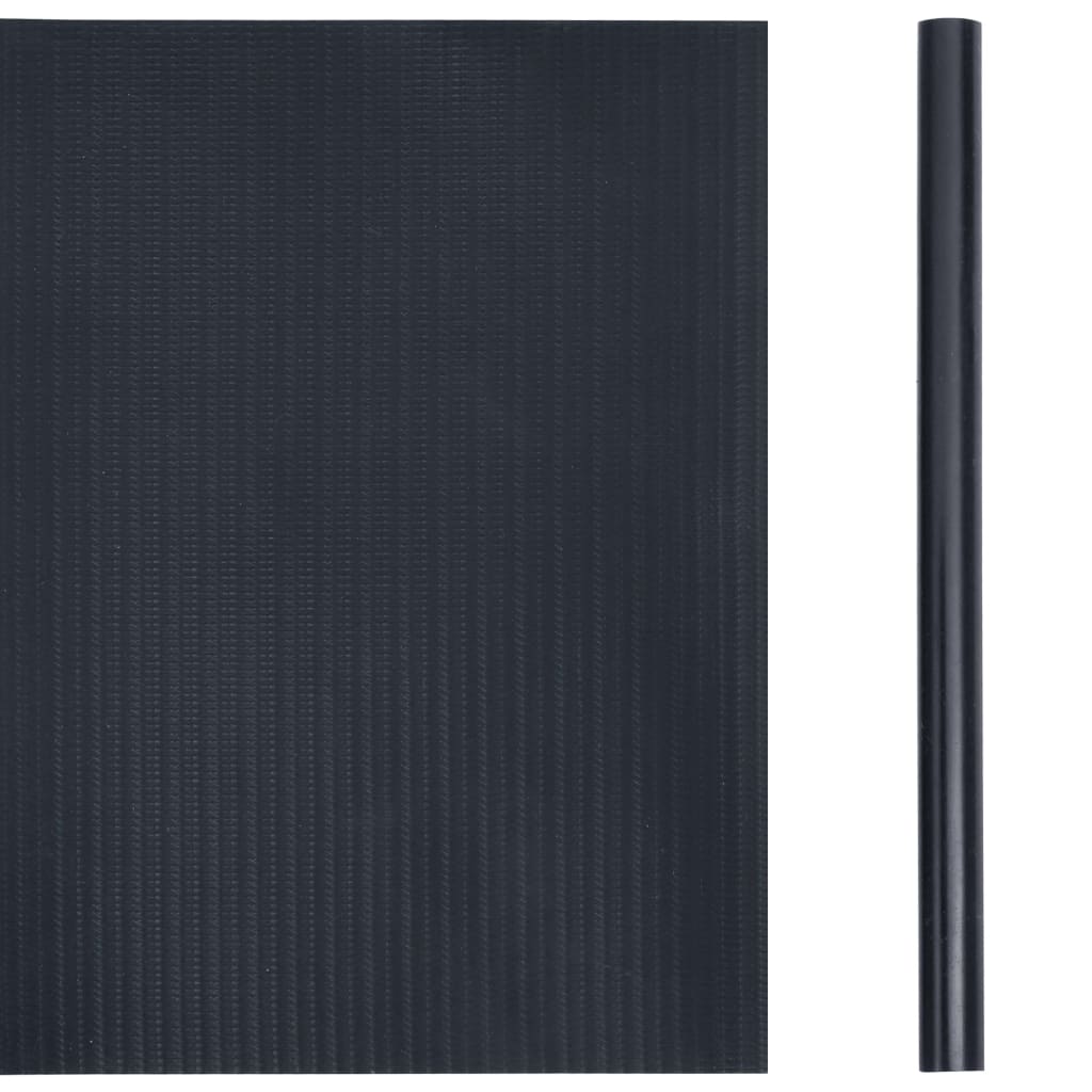 vidaXL Paneles de privacidad 4 uds PVC gris oscuro mate 35x0,19 m