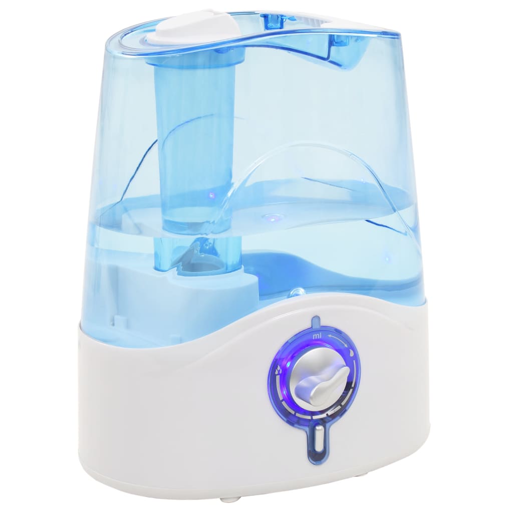 vidaXL Humidificador ultrasónico vapor frío luz nocturna 6 L 300 ml/h