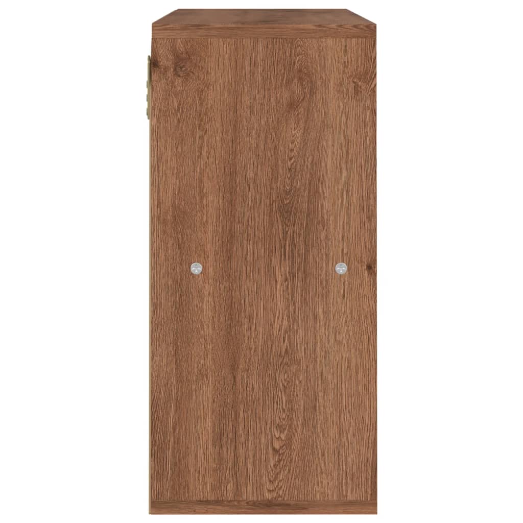 vidaXL Estantería de madera de ingeniería marrón roble 60x27,5x59,5cm