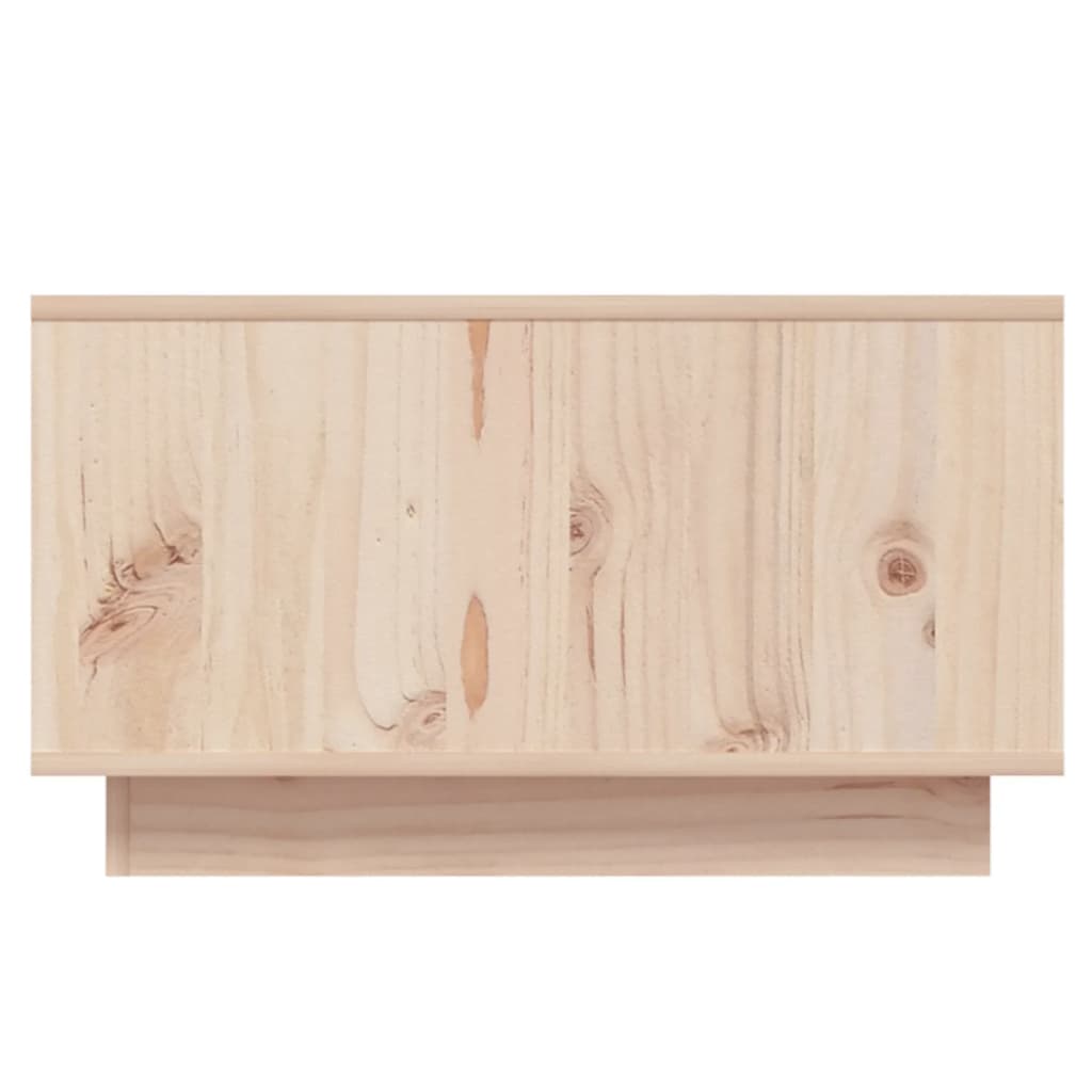 vidaXL Mesa de centro de madera maciza de pino 55x56x32 cm
