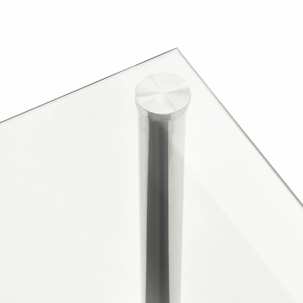 vidaXL Mesa de centro de vidrio templado 110x43x60 cm