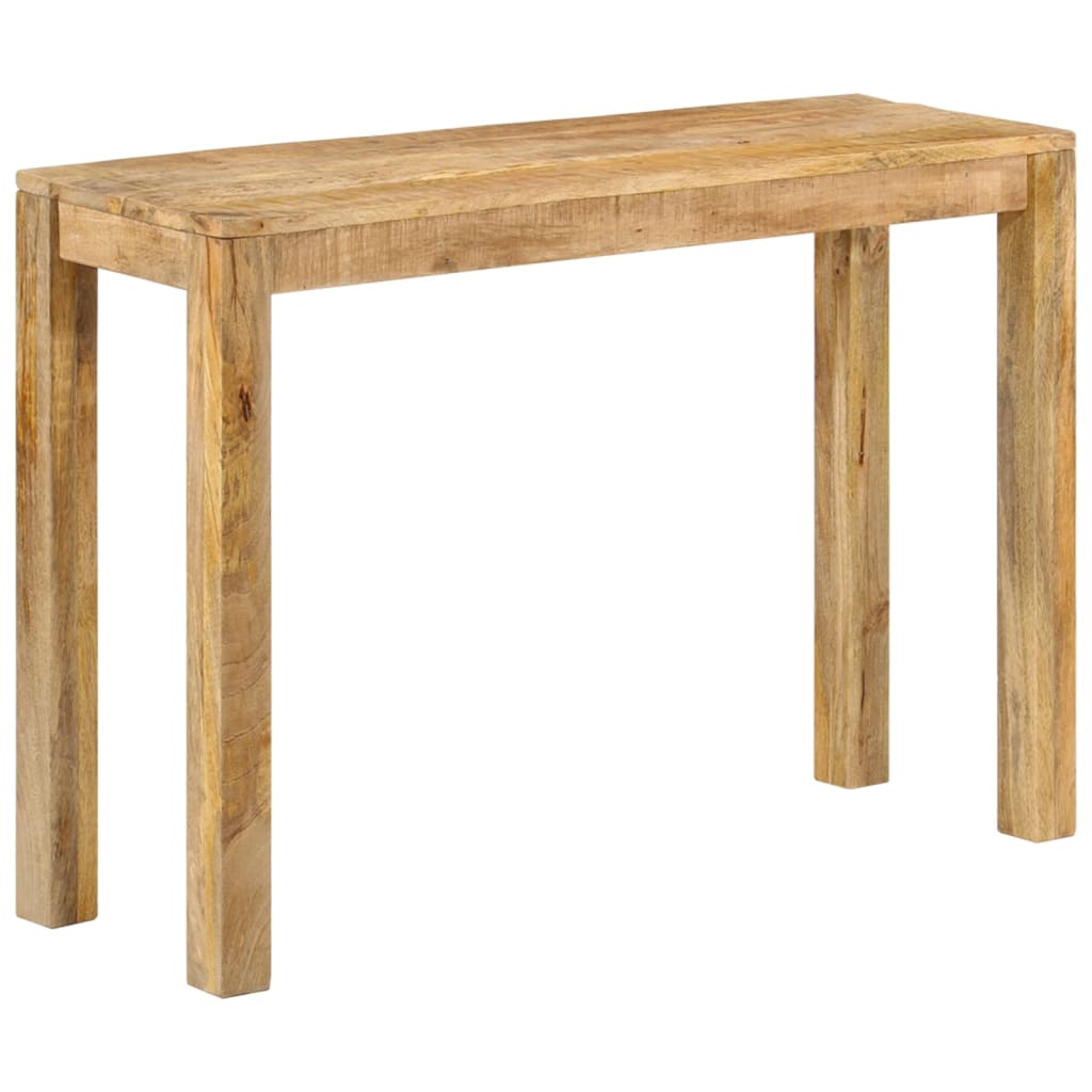 VidaXL Tavolo Consolle In Legno Massello Di Mango E Ferro – 110x35x76 Cm – Marrone – Portata 75 Kg