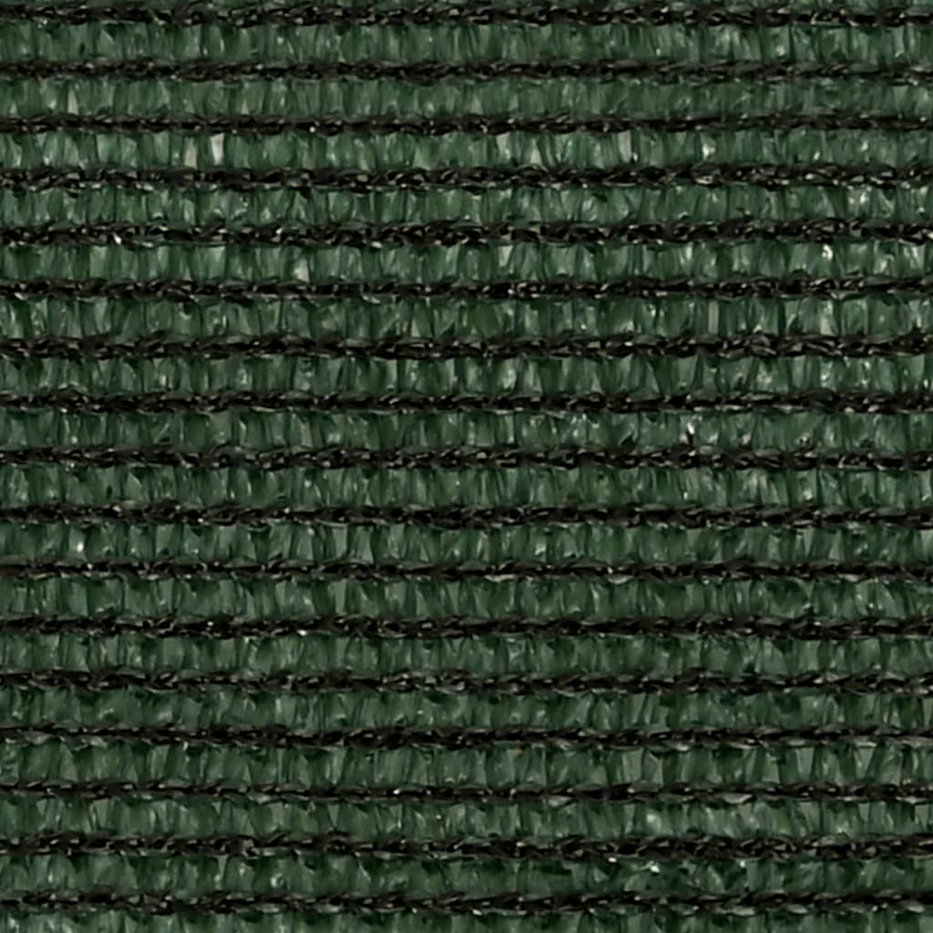 vidaXL Toldo de vela verde oscuro HDPE 160 g/m² 3,6x3,6x3,6 m