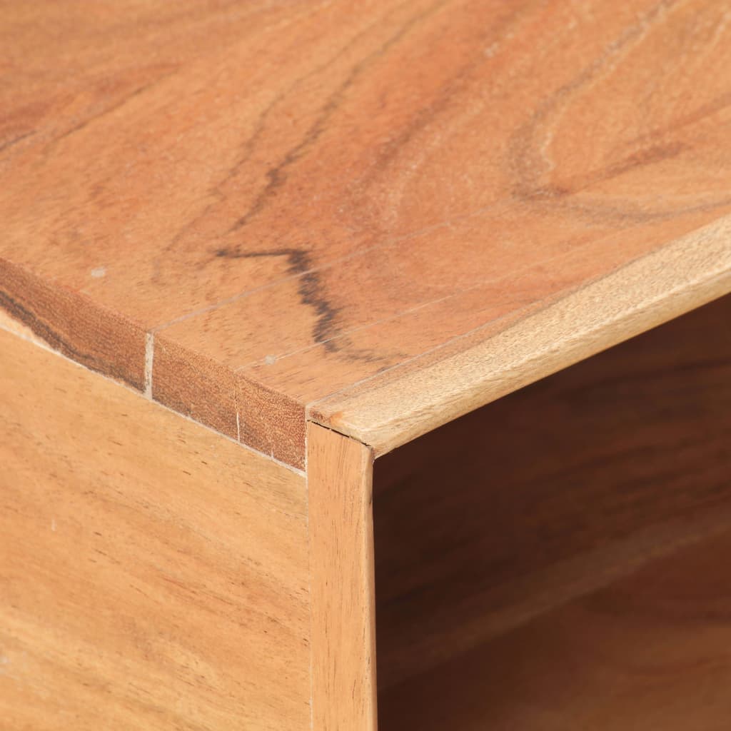 vidaXL Mesa de centro de madera maciza de acacia 110x50x35 cm
