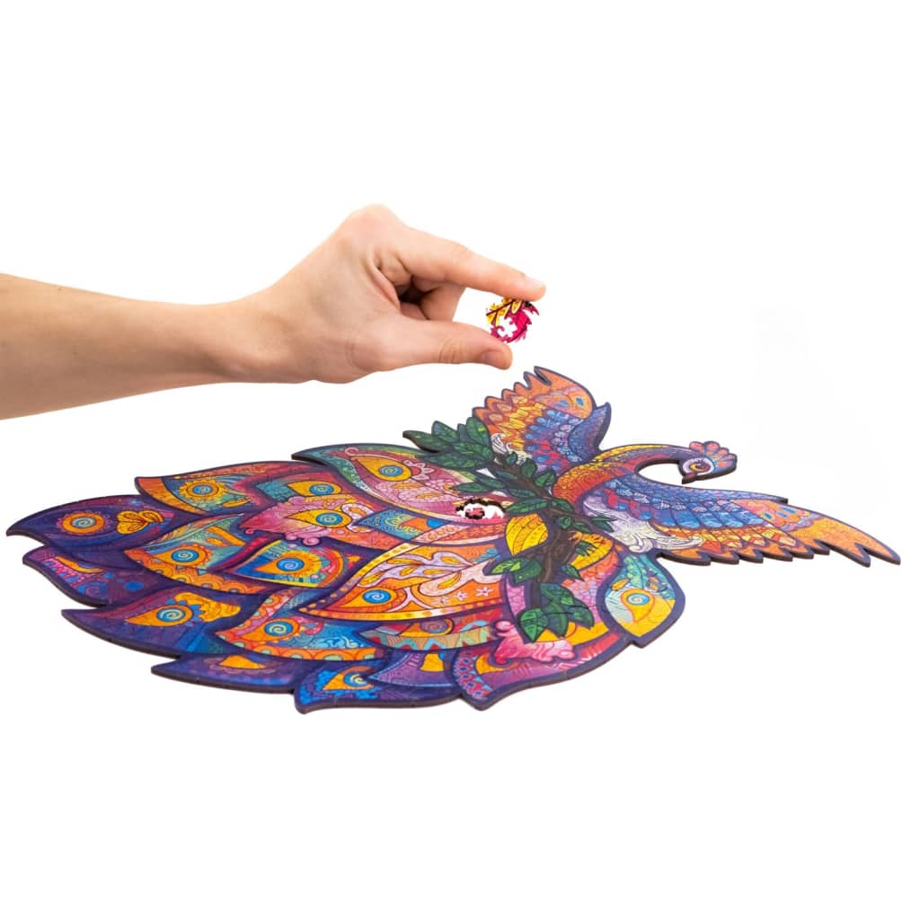 UNIDRAGON Rompecabezas Fairy Bird de madera 297 piezas gigante 30x39cm