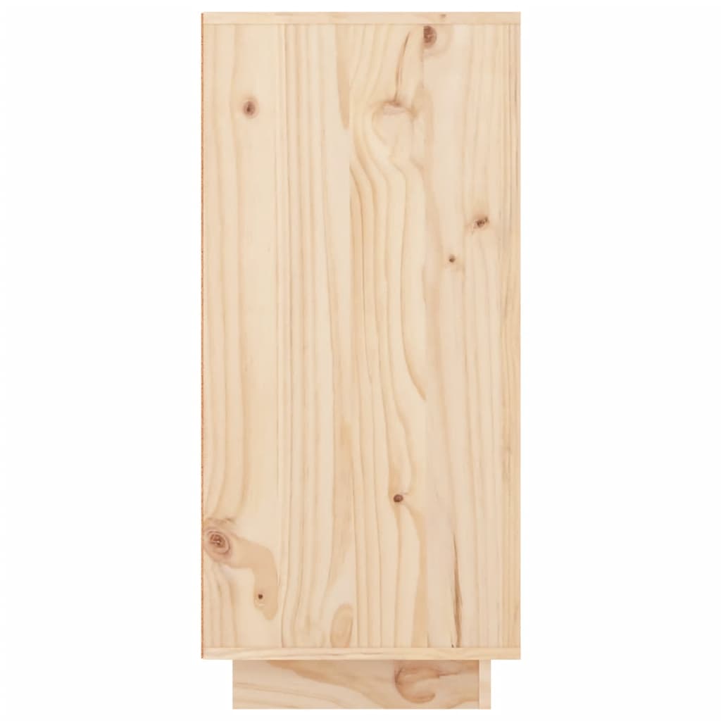 vidaXL Aparador de madera maciza de pino 111x34x75 cm
