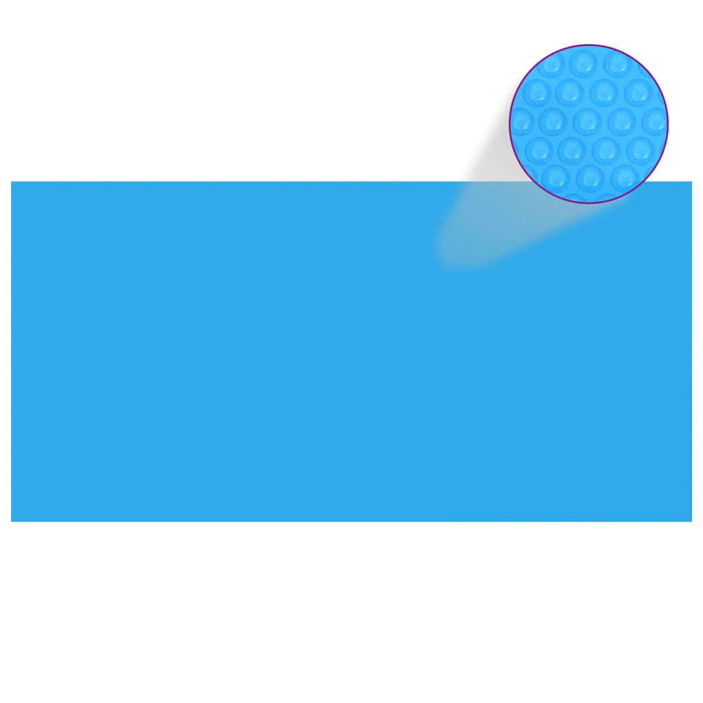 vidaXL Cubierta para piscina rectangular 732x366 cm PE azul