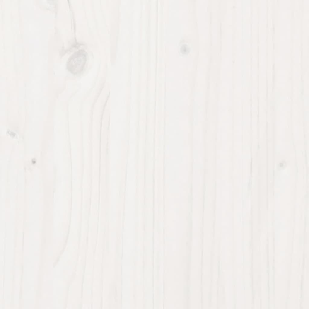 vidaXL Mesa de plantación con estante madera pino blanco 108x50x75 cm