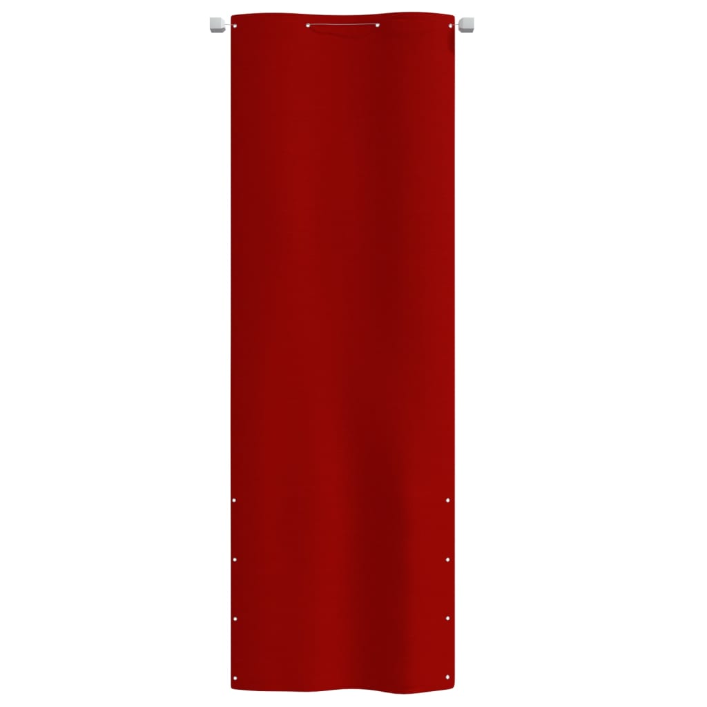 vidaXL Toldo para balcón de tela oxford rojo 80x240 cm