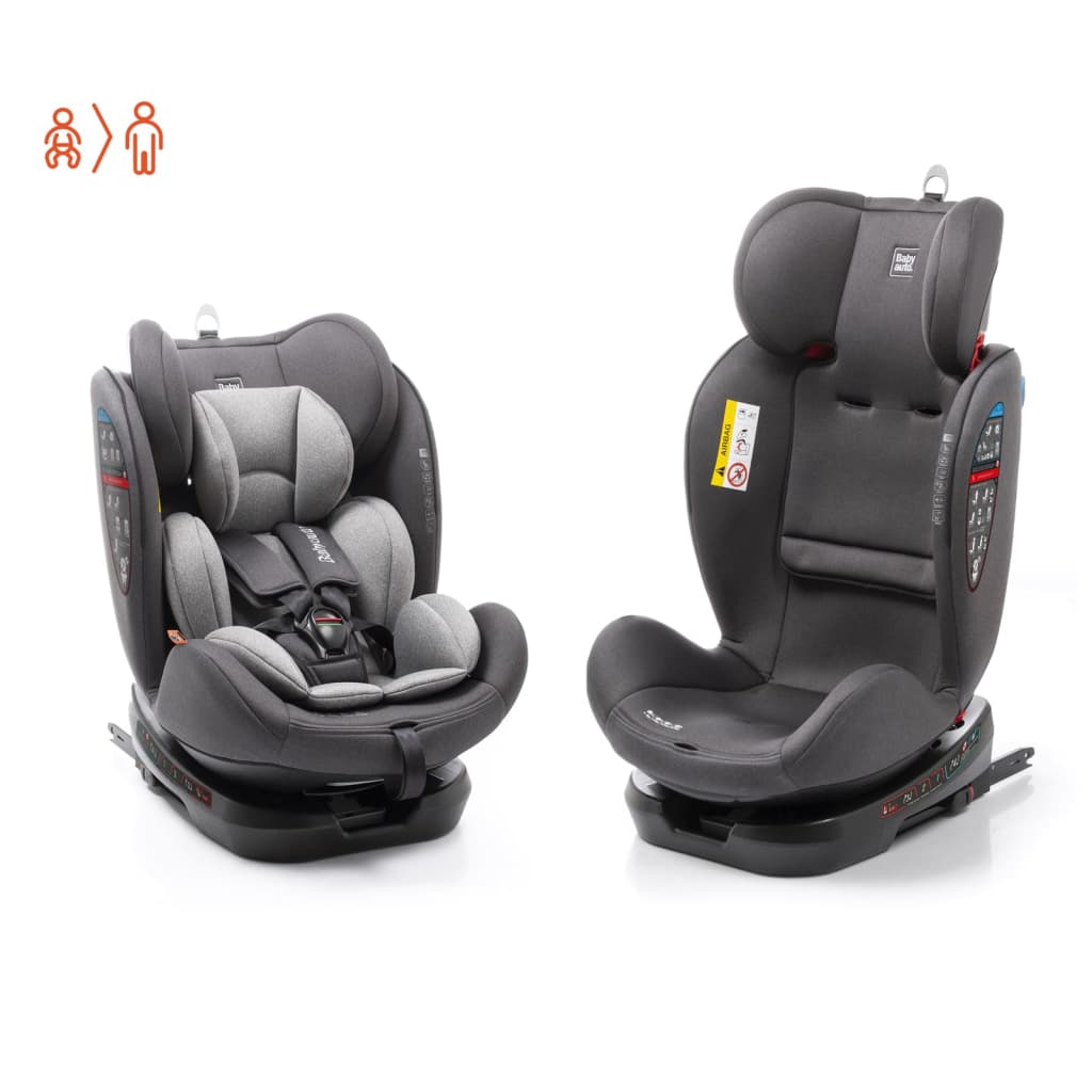 Babyauto Silla de coche de seguridad Biro D Fix 0+1+2+3 negro y gris