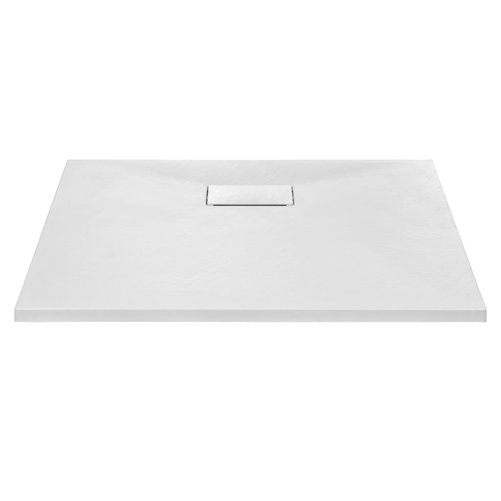 vidaXL Plato de ducha SMC blanco 90x80 cm