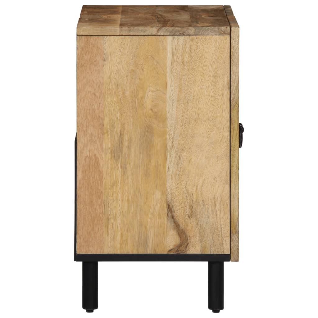 vidaXL Armario de lavabo para baño madera maciza de acacia 62x33x58 cm