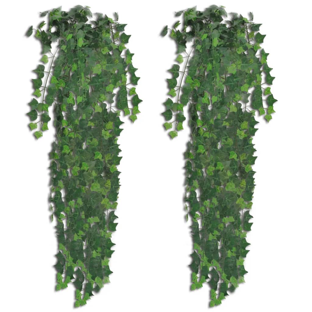 vidaXL Plantas artificiales de hiedra 4 unidades verde 90 cm