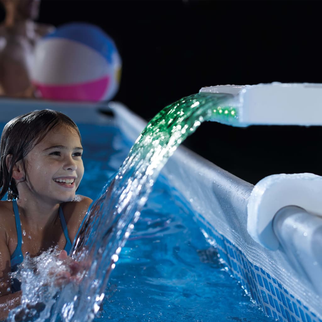 Intex Cascada de piscina LED multicolor 28090