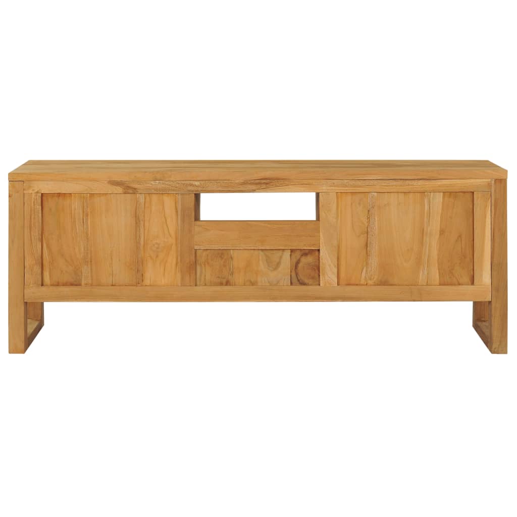 vidaXL Mueble para TV de madera maciza de teca 120x32x45 cm