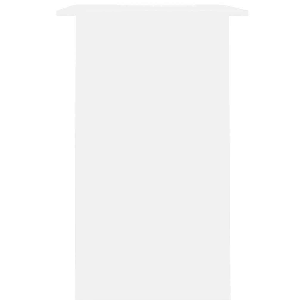 vidaXL Escritorio de madera contrachapada blanco 90x50x74 cm