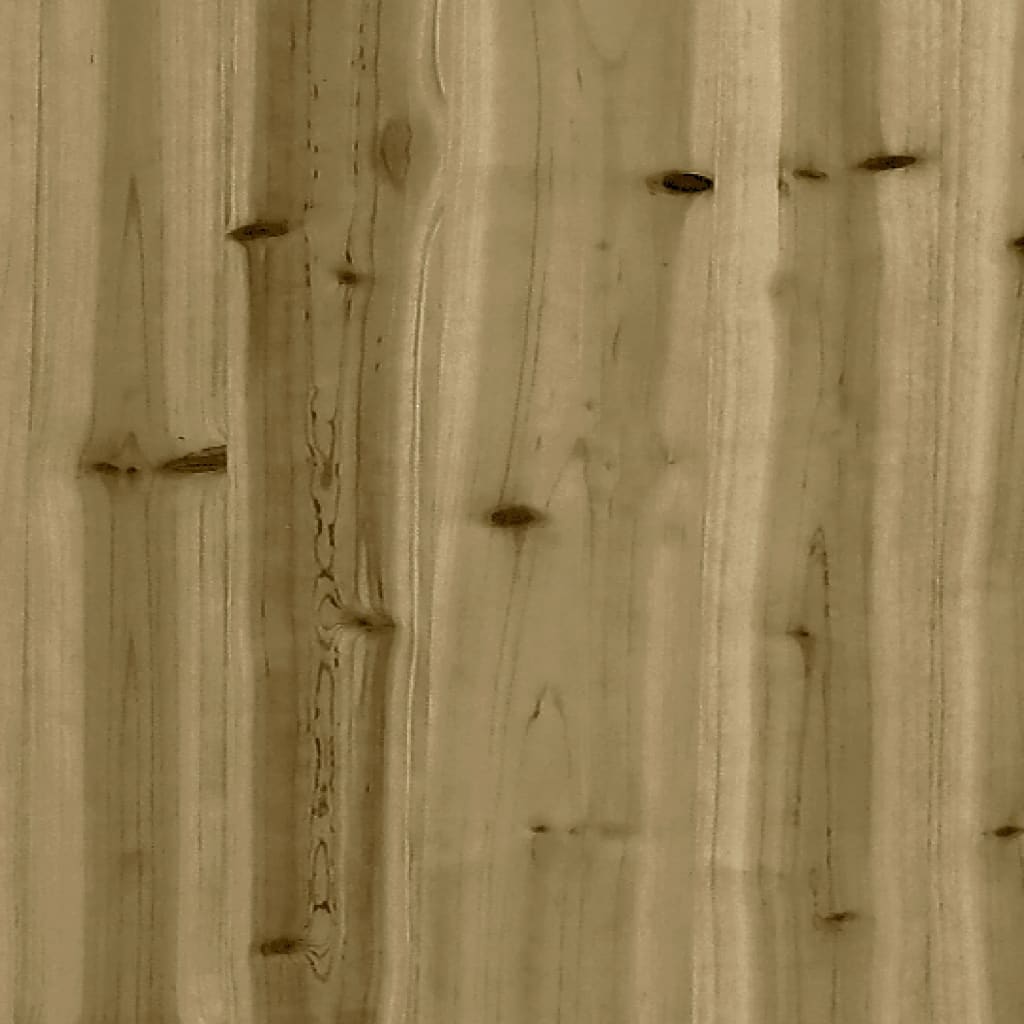 vidaXL Sofá esquinero con cojines madera de pino impregnada