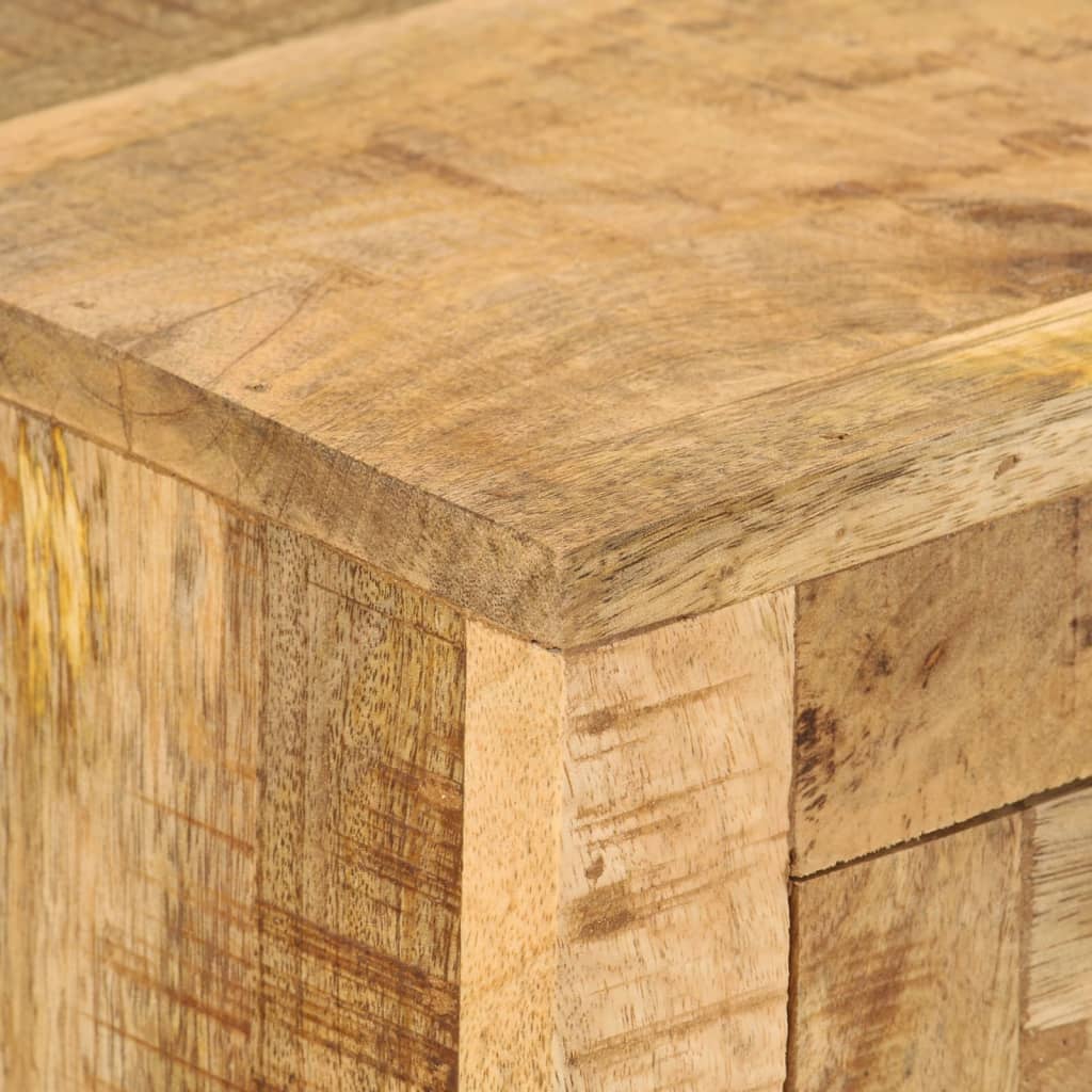 vidaXL Aparador de madera de mango rugosa 110x30x74 cm