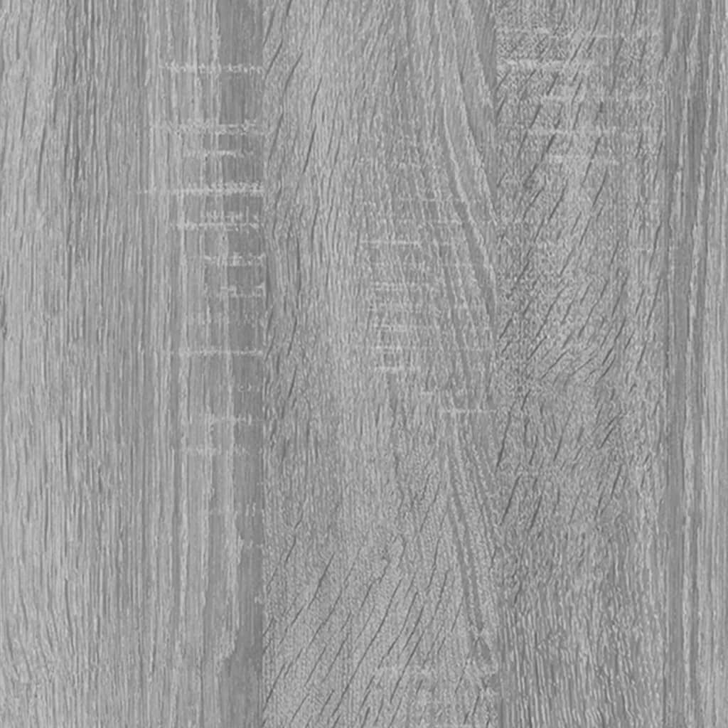 vidaXL Estantería de 4 niveles contrachapada gris Sonoma 80x24x142cm