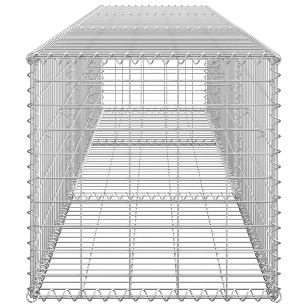 vidaXL Muro de gaviones con cubiertas acero galvanizado 300x50x50 cm