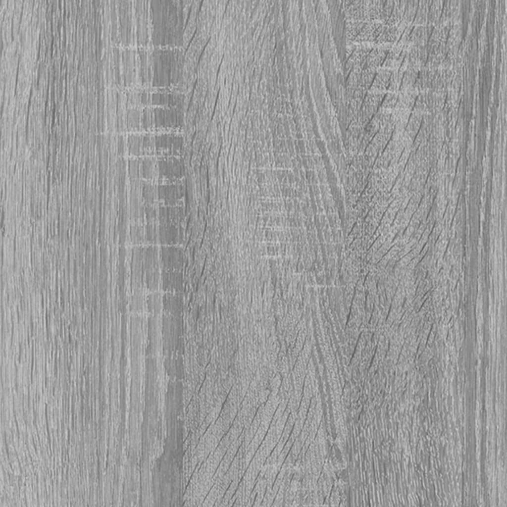 vidaXL Mesa de centro de madera contrachapada gris Sonoma 150x50x35 cm