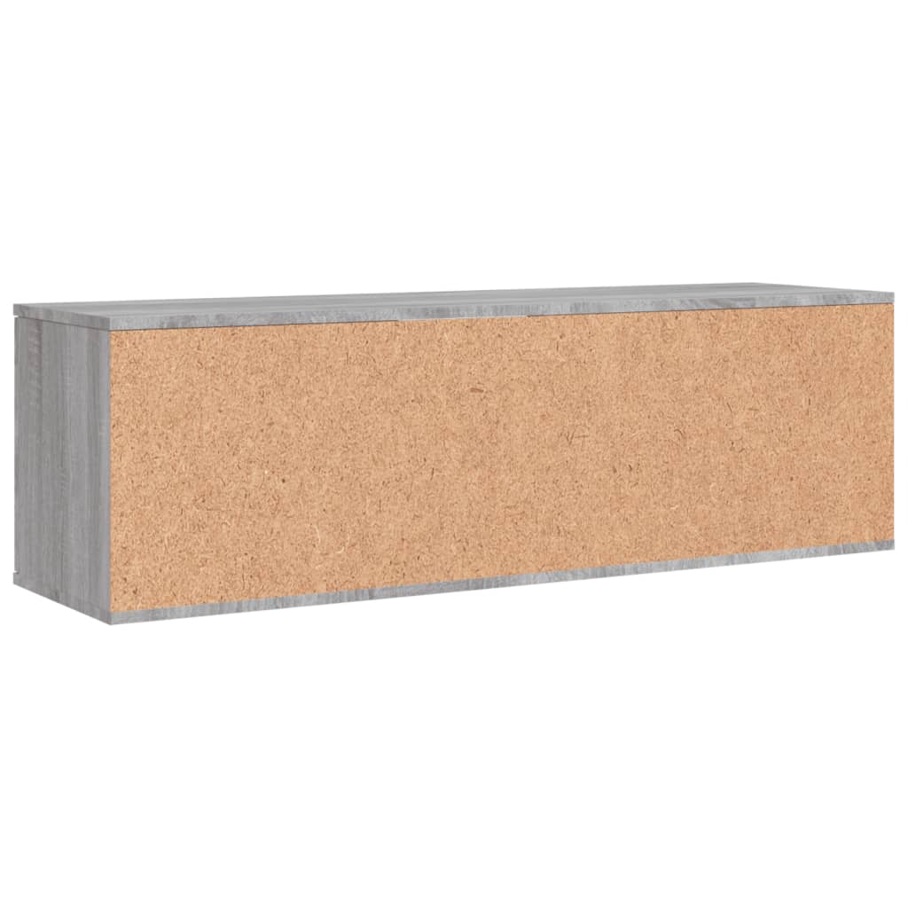 vidaXL Mueble de TV de madera de ingeniería gris sonoma 120x34x37 cm
