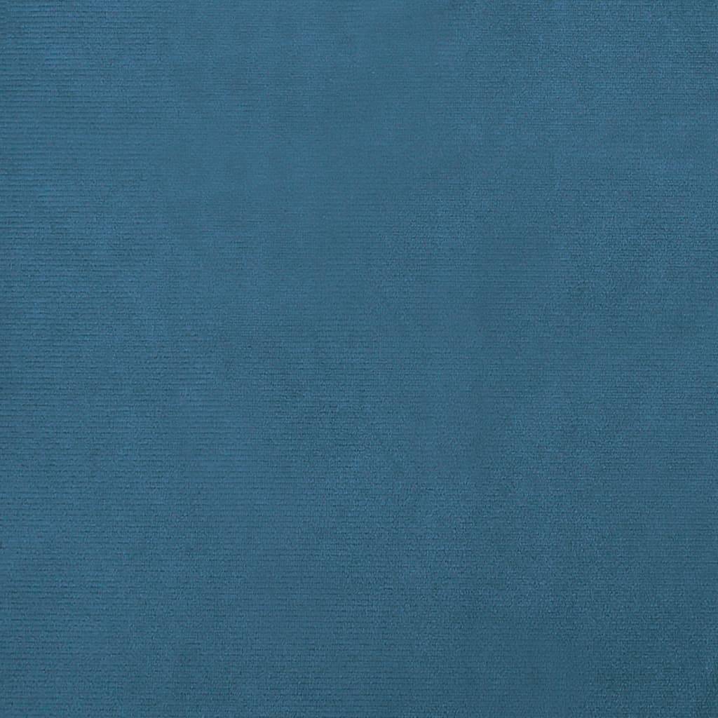 vidaXL Sofá para niños con reposapiés terciopelo azul 100x50x30 cm