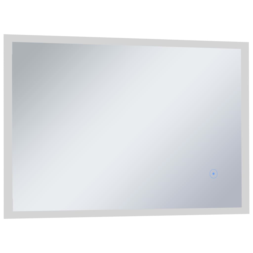 vidaXL Espejo de pared de baño con LED y sensor táctil 100x60 cm