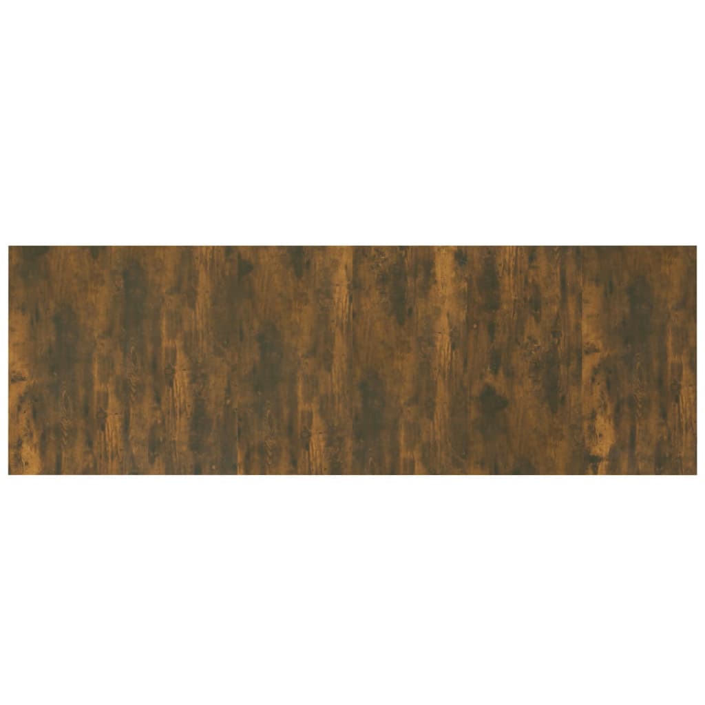 vidaXL Cabecero pared madera contrachapada roble ahumado 240x1,5x80 cm