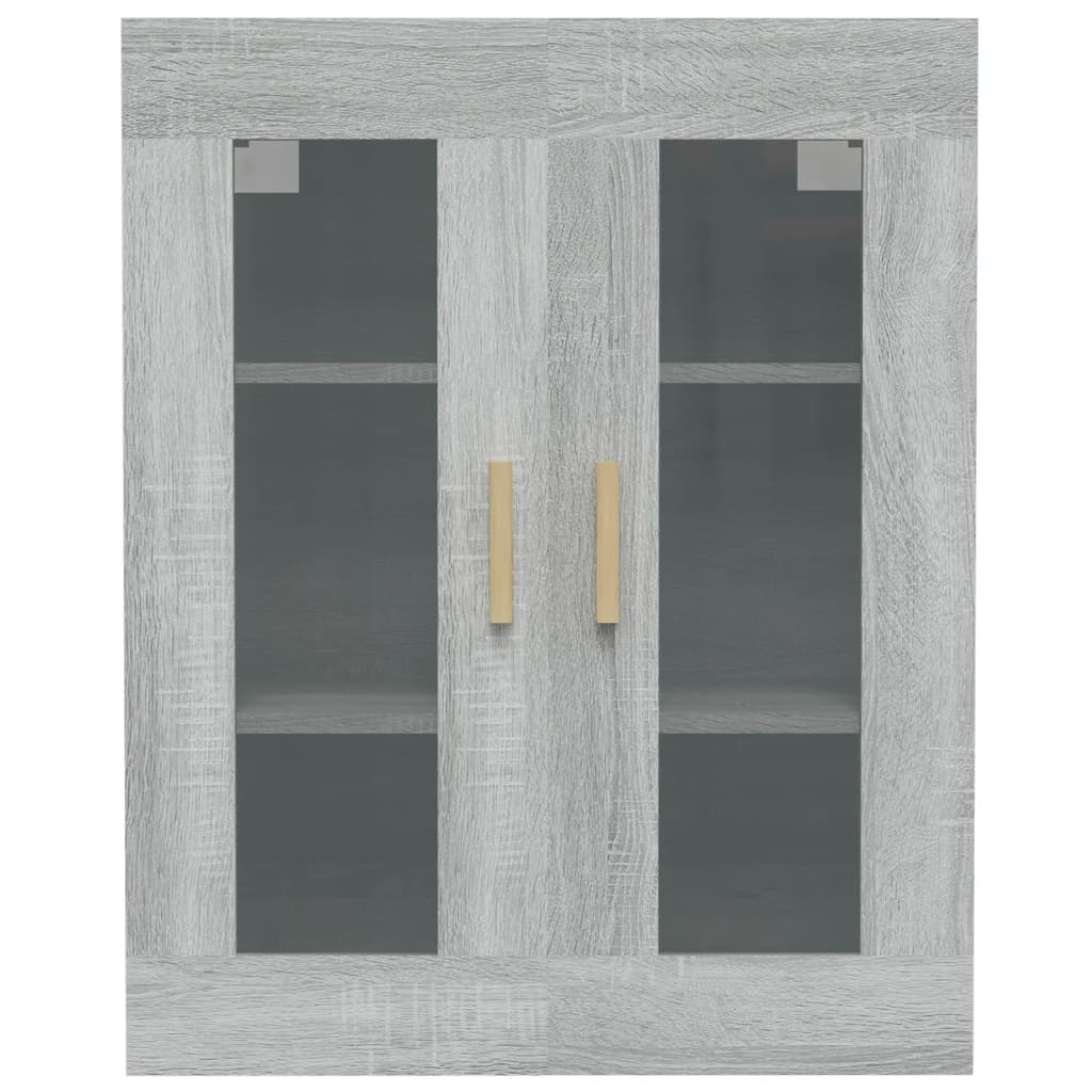 vidaXL Armario de pared colgante gris Sonoma 69,5x34x90 cm