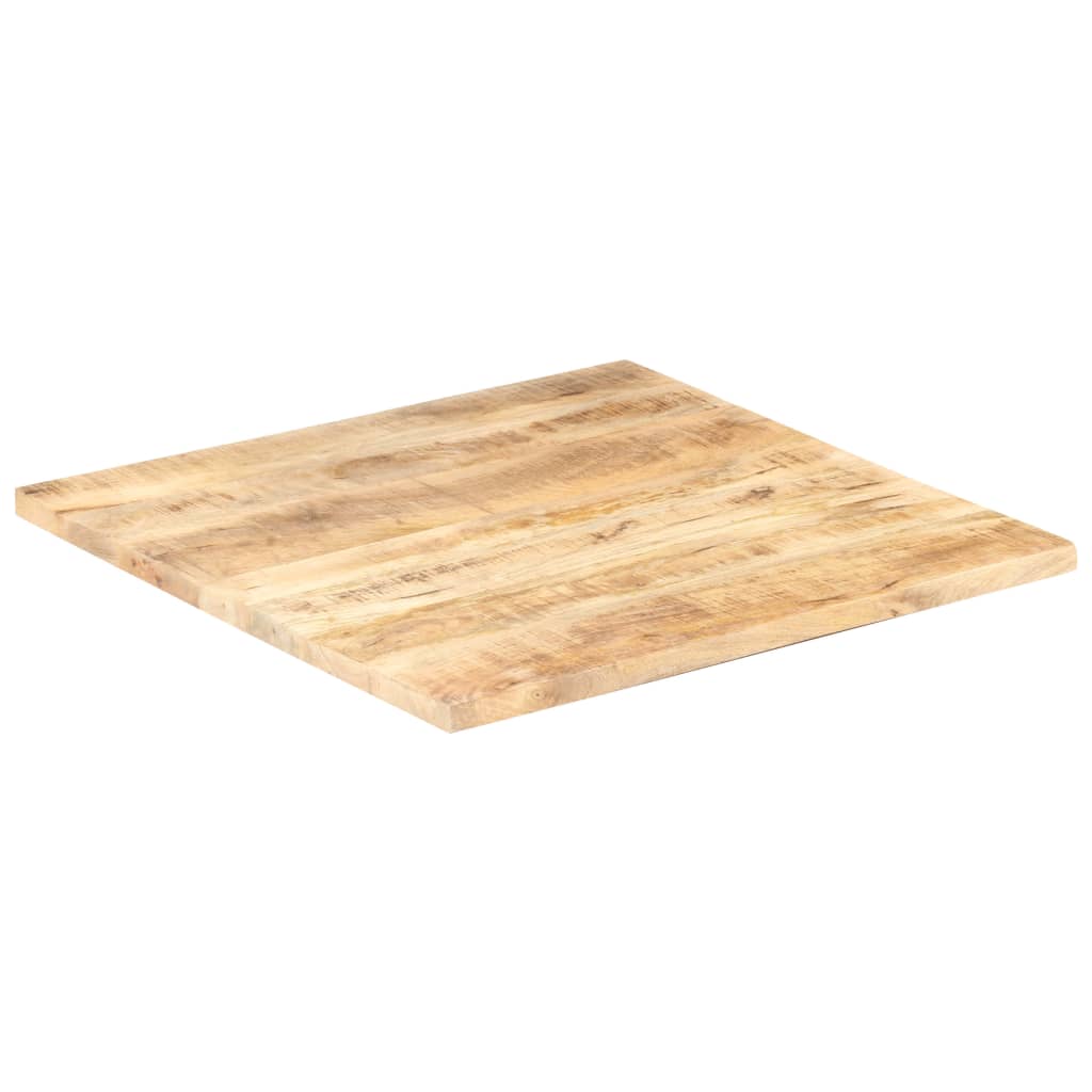 vidaXL Superficie de mesa madera maciza de mango 25-27 mm 80x80 cm