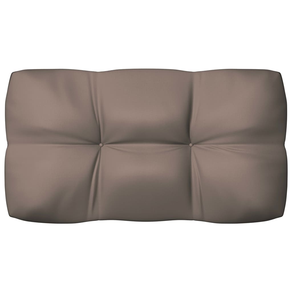 vidaXL Cojines para sofá de palets 7 piezas gris taupé