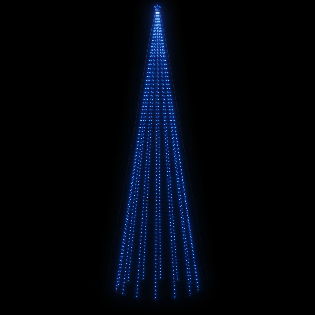 vidaXL Árbol de Navidad cónico 1134 LED azul 230x800 cm