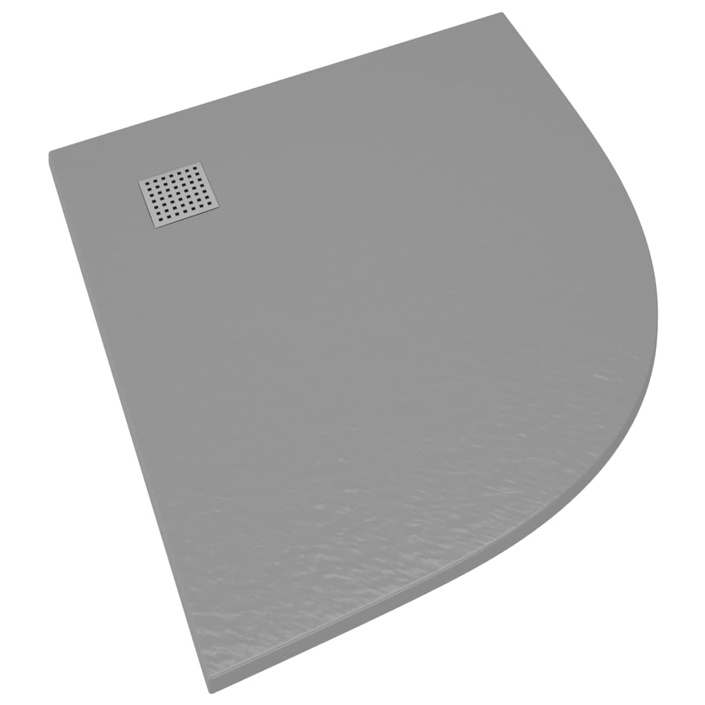 vidaXL Plato de ducha SMC gris 90x90 cm